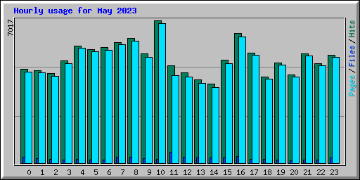 Hourly usage for May 2023
